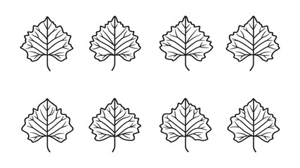 Grape Leaf Organic Vine Leaf Illustration