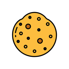 Cartoon Cookie Doodle Vector Drawing