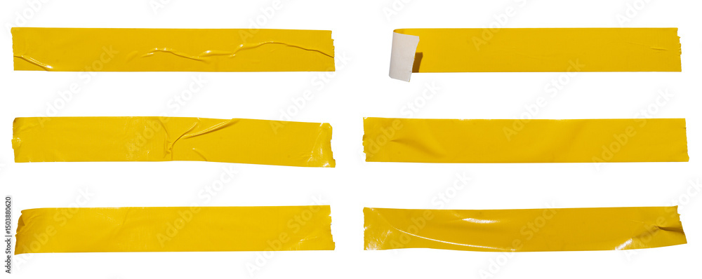 Aufkleber set of yellow banners paper stickers sheets, copy space for text preview tags labels elements design