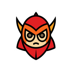 Cartoon Mask Doodle Vector Sketch
