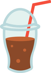 Refreshing Summer Drinks Flat Design Ellements