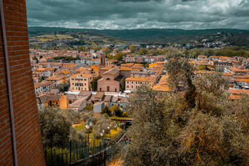 Cityscape of Certaldo, Tuscany, Italy.