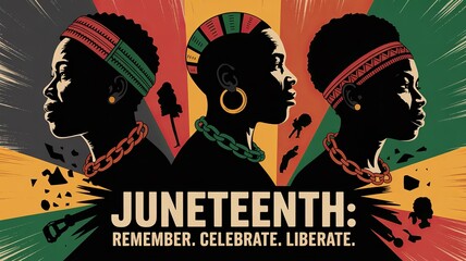 Obraz premium Juneteenth Freedom Day – Celebrate Black Liberation and Heritage