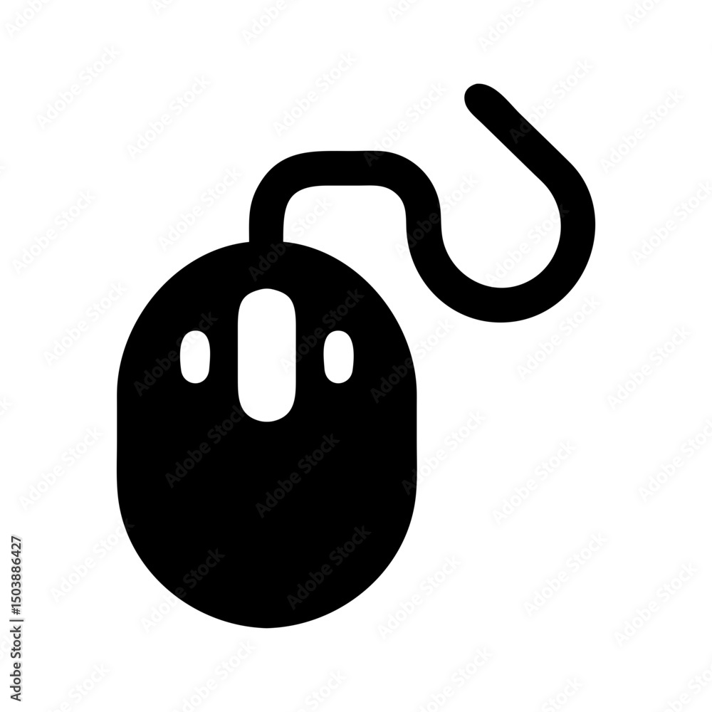 Poster computer mouse silhouette device technology pointer