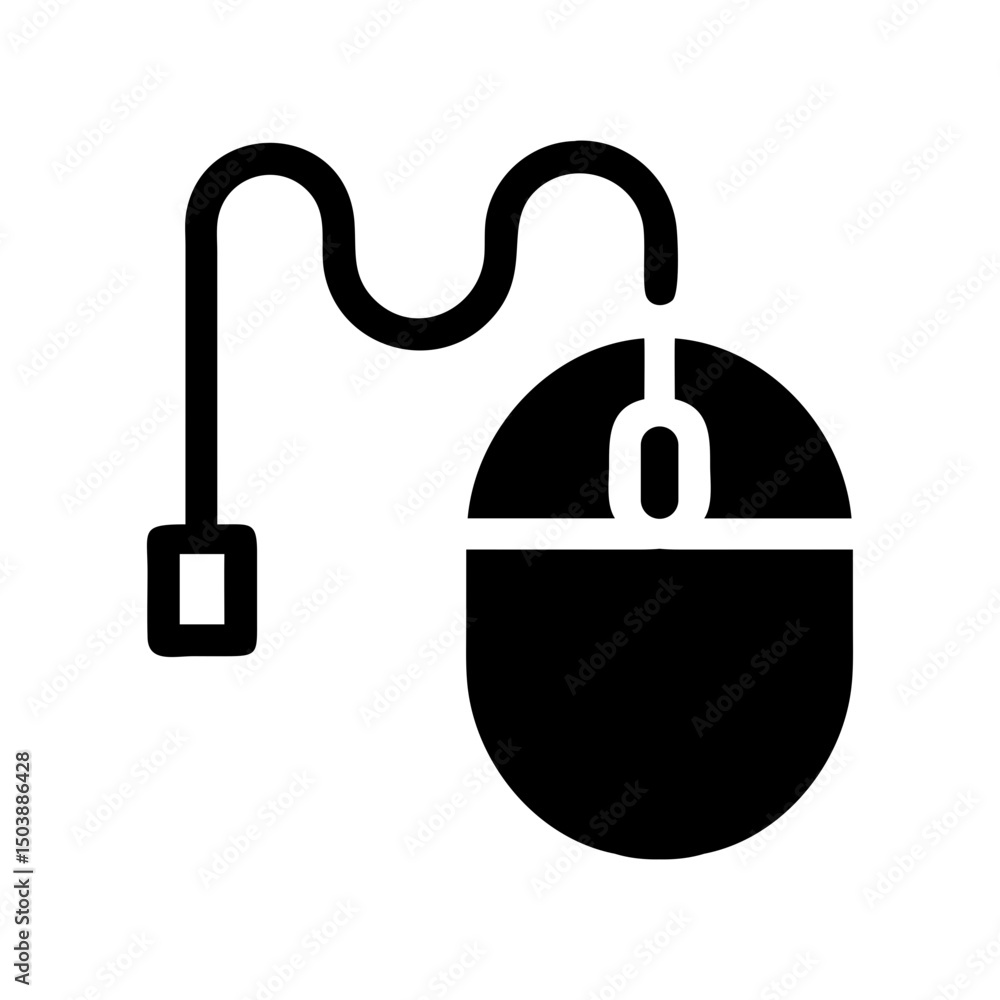 Poster computer mouse click icon