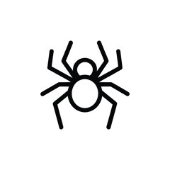 Obraz premium Minimalistic Spider Silhouette Icon with Transparent Background Design
