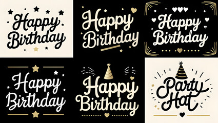 Vintage and Retro Label Set with Badges Banners and Chalkboard Design Elements