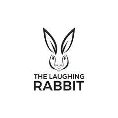 Fototapeta premium Cute and modern Rabbit logo featuring a sleek bunny silhouette or playful character, perfect for pet brands, kids’ products, farms, or businesses promoting softness, agility, and charm. 