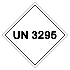 UN 3295 Symbol Sign , Vector Illustration, Isolate On White Background Label.EPS10