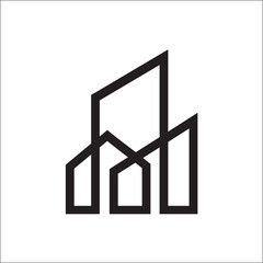 Building logo template vector designs