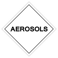 Aerosols Symbol Sign , Vector Illustration, Isolate On White Background Label.EPS10