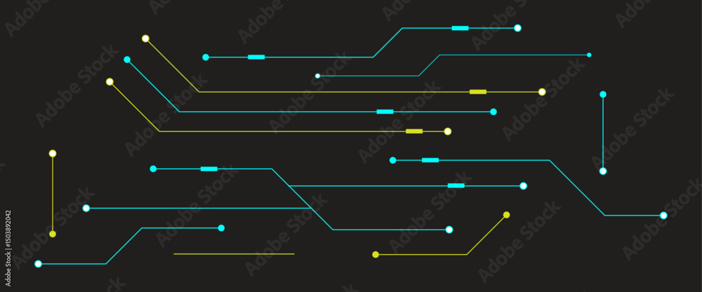 Poster printed circuit board. abstract futuristic circuit board. hi tech digital circuit board. futuristic 
