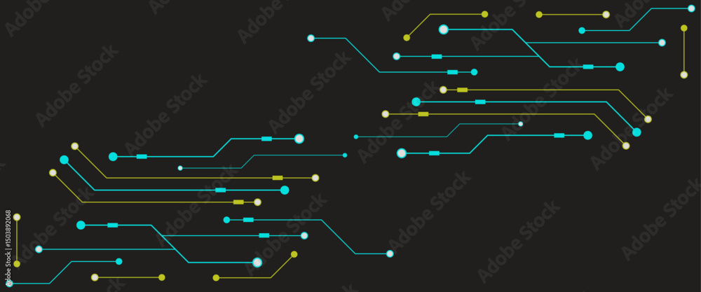 Poster printed circuit board. abstract futuristic circuit board. hi tech digital circuit board. futuristic 