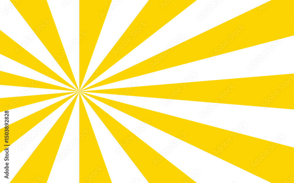 Poster abstract bold, energetic abstract background with a radial burst pattern. thick, wavy yellow rays wi