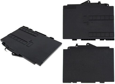 Removable laptop battery, on white background in isolation