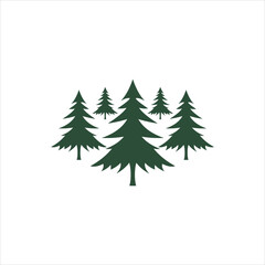 Obraz premium pine-tree icon illustration isolated vector sign symbol