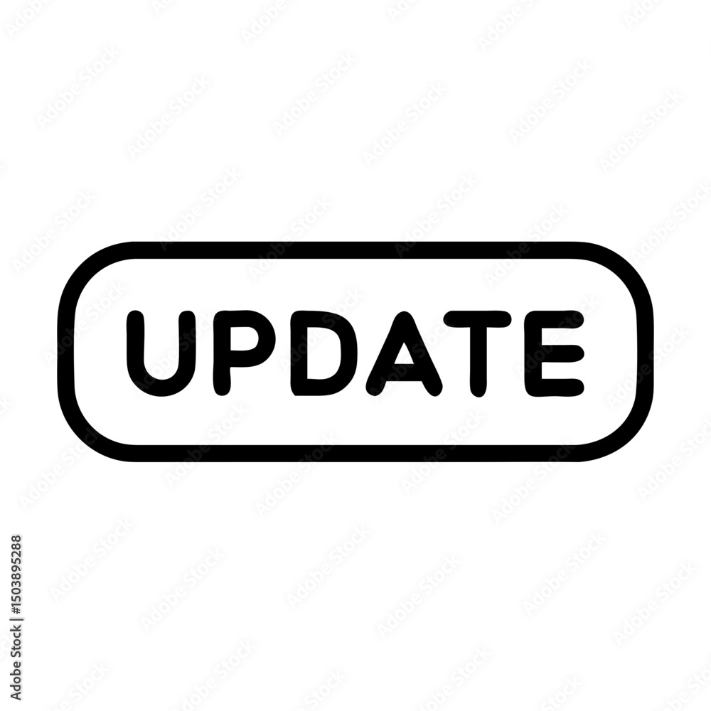Poster update button, a simple design element for websites and applications