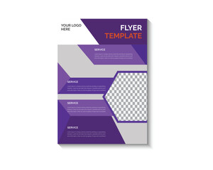 Corporate creative colorful business flyer template design, abstract business flyer, vector template design 