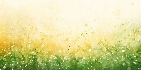 녹색과 황금빛 빛나는 배경, 봄의 촉감