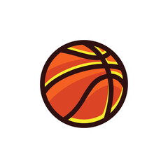 Doodle illustration of a basket ball