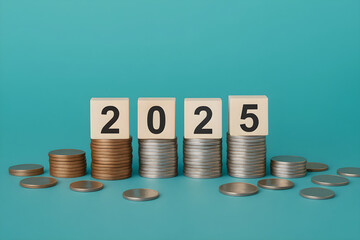 Investment growth forecast for the year two thousand and twenty five financial planning concept