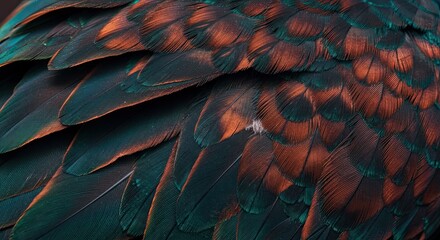 Fototapeta premium Textured blue and yellow macaw feathers form a vibrant nature pattern for a unique art backdrop