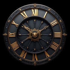 Elegant antique clock face