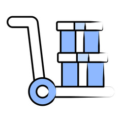 Logistics And Delivery Colored Outline Icons