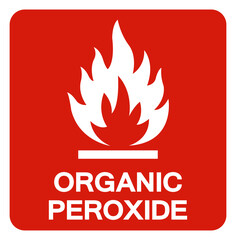 Organic Peroxide Symbol Sign ,Vector Illustration, Isolate On White Background Label.EPS10