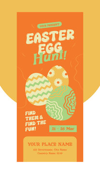 Easter Egg Hunt Roll Up Banner