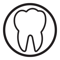 Teeth cleaning editable stroke outline icons set isolated on white background flat vector illustration.