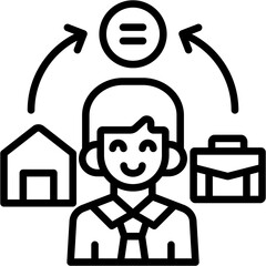 Work-Life Balance Icon