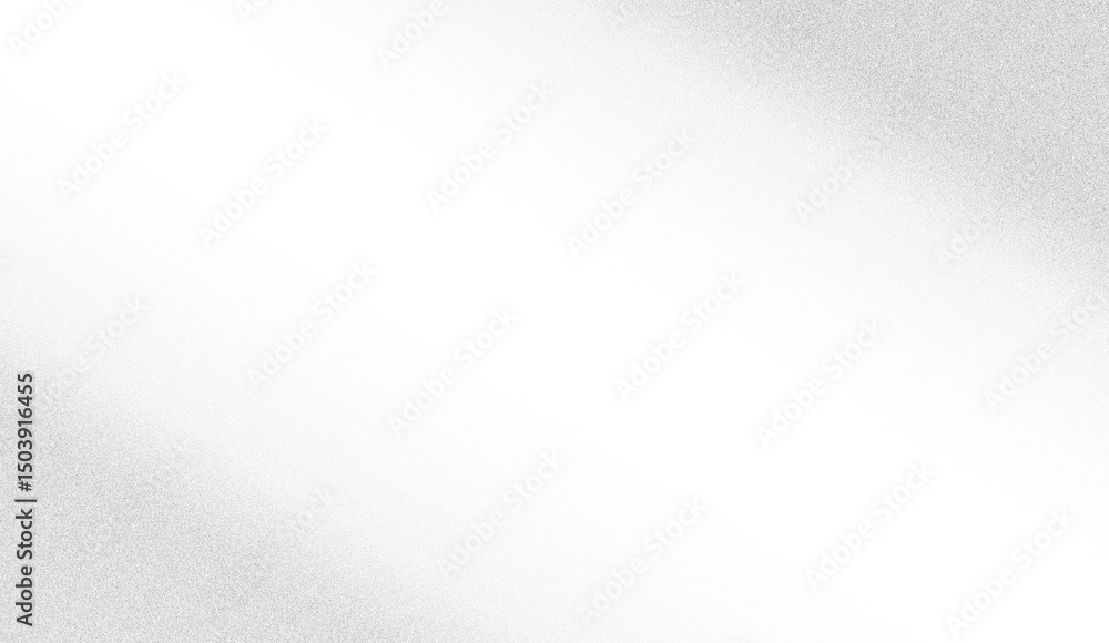 Poster diagonal black stripe on light gray textured background.