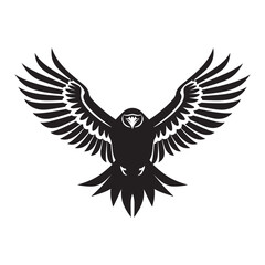 Obraz premium Falcon minimalist silhouette design vector art