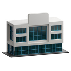 3d illustration of mall building