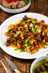 Azu is a traditional dish of Tatar cuisine.