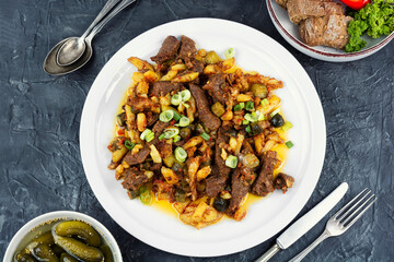 Traditional Tatar dish azu.