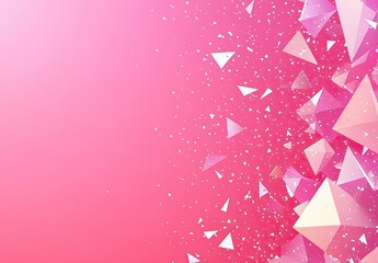 A vibrant and modern digital background featuring a gradient of bright pink hues
