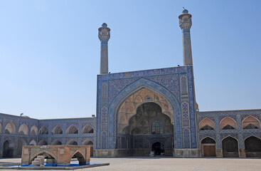 Obraz premium Located in Iran's Isfahan province, Jameh Mosque was built in the 9th century.