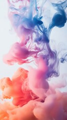 Fototapeta premium Vibrant Swirls of Pastel Ink Colors in Water create Abstract Art Design Background