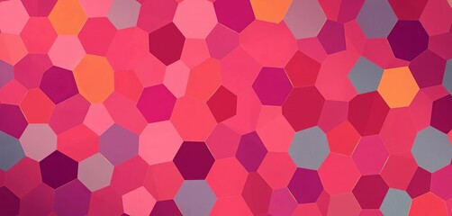 Abstract geometric hexagon pattern, retro tech style background, wallpaper, vector