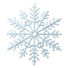 Stunning Snowflake Design: Perfect for Winter Holidays & Festive Projects isolated on transparent background