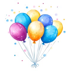 Colorful Bunch of Party Balloons