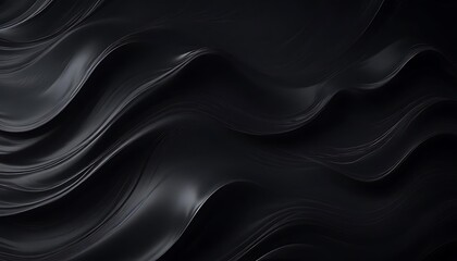 Black wave with a shiny surface