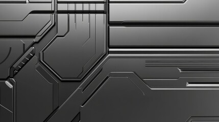 Detailed Close-Up of Futuristic Metallic Panel Design, Spacecraft texture