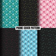 Mobile Cover Pattern Design. Modern and minimalistic pattern for phone cover.