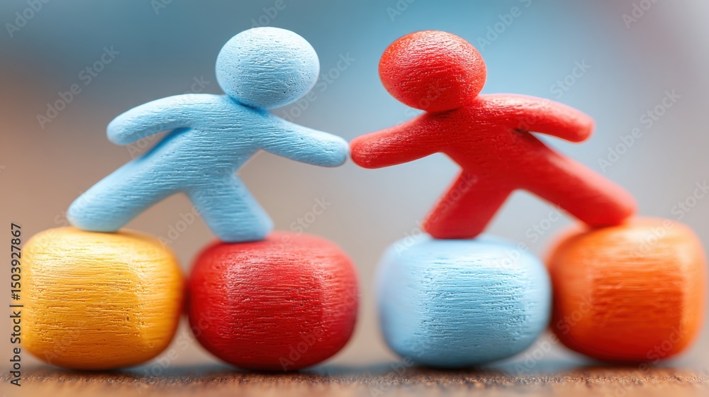 Poster conflict resolution icon concept featuring a balanced scale symbolizing fairness and equilibrium in 