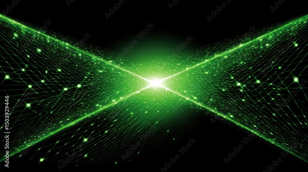 Poster innovative signal refinement matrix icon featuring pure data visualization concept in a modern digit