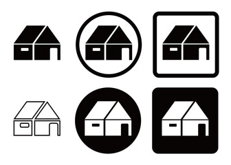 Home Icon for apps and websites. Home icon collection. Home symbol