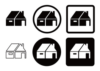 Home Icon for apps and websites. Home icon collection. Home symbol